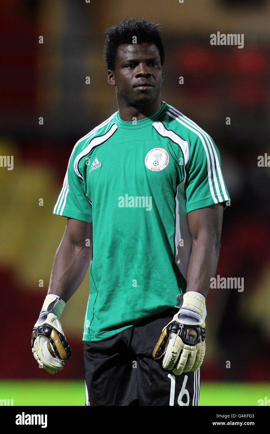 Soccer - International Friendly - Ghana v Nigeria - Vicarage Road. Chigozie Agbim, Nigeria goalkeeper Stock Photo