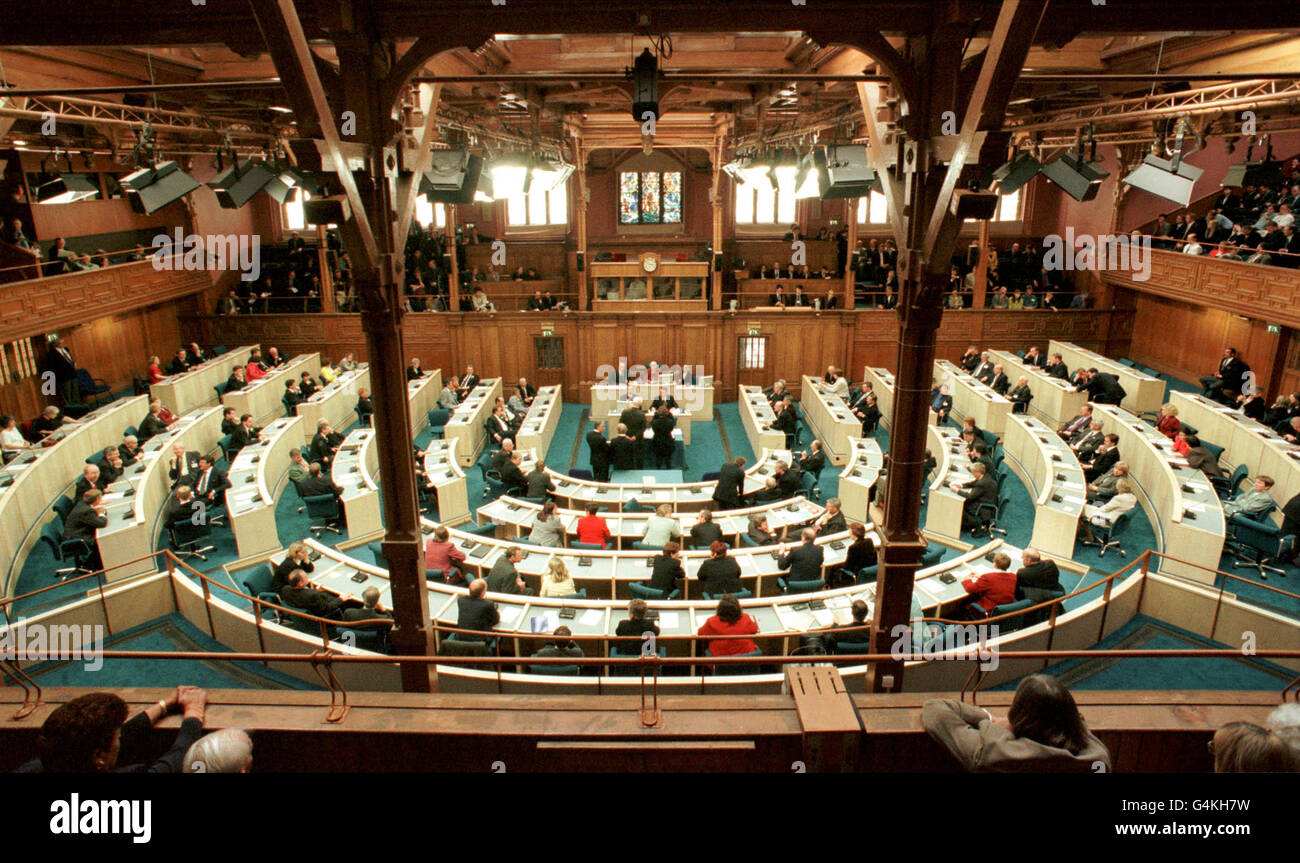Scottish Parliament First Day Stock Photo Alamy