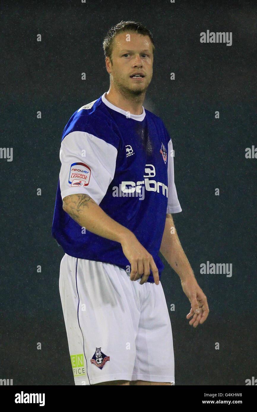 Soccer - npower Football League One - Oldham Athletic v Milton Keynes Dons - Boundary Park. Nathan Clarke, Oldham Athletic Stock Photo