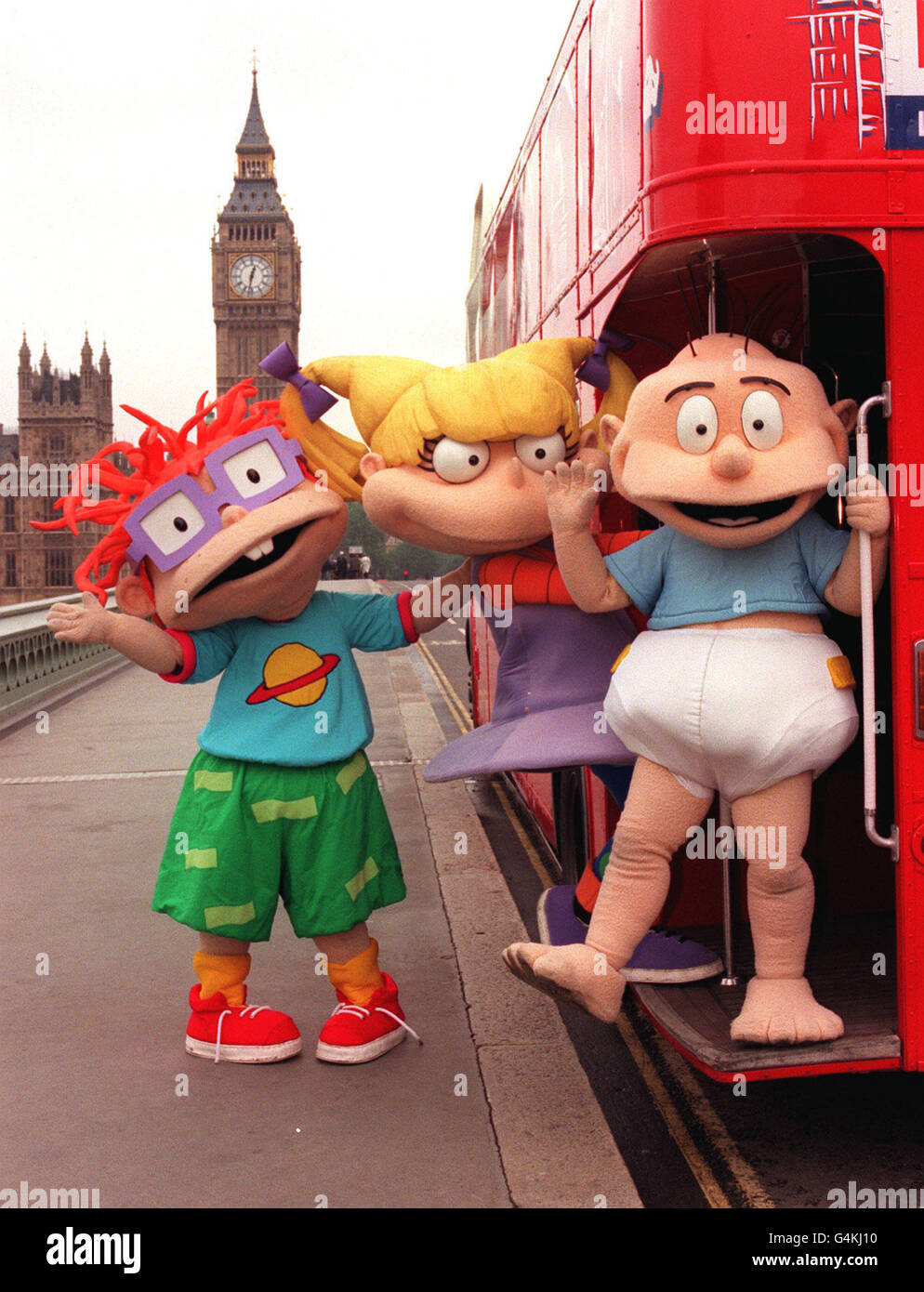 Rugrats In London Bus Stock Photo Alamy