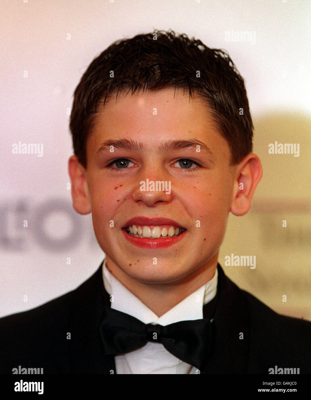 Young actor Kelvin Fletcher, who plays Andy Hopwood in ITV's Emmerdale, at the British Soap Awards in London. He won the award for Best Dramatic Performance. Stock Photo