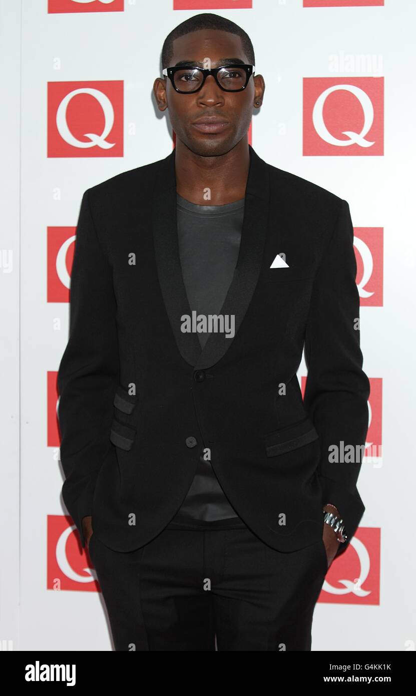 Tinie Tempah arriving for the Q Awards at the Grosvenor House Hotel ...