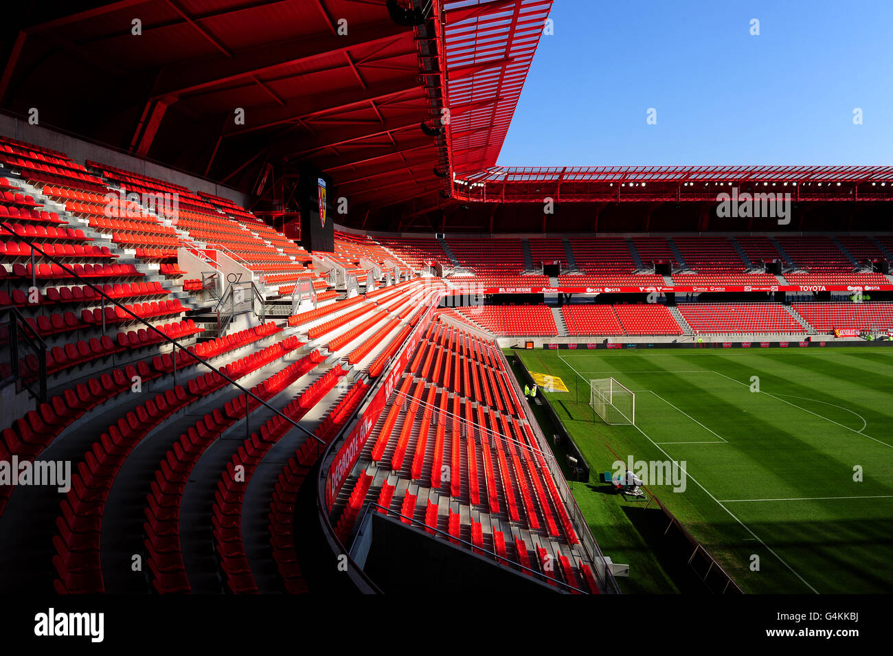 A general view of the Stade du Hainaut, home of Valenciennes Stock Photo