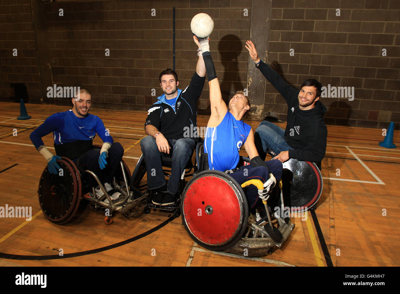 Rugby Union Wheelchair Rugby Launch Kelvin Hall Stock Photo Alamy