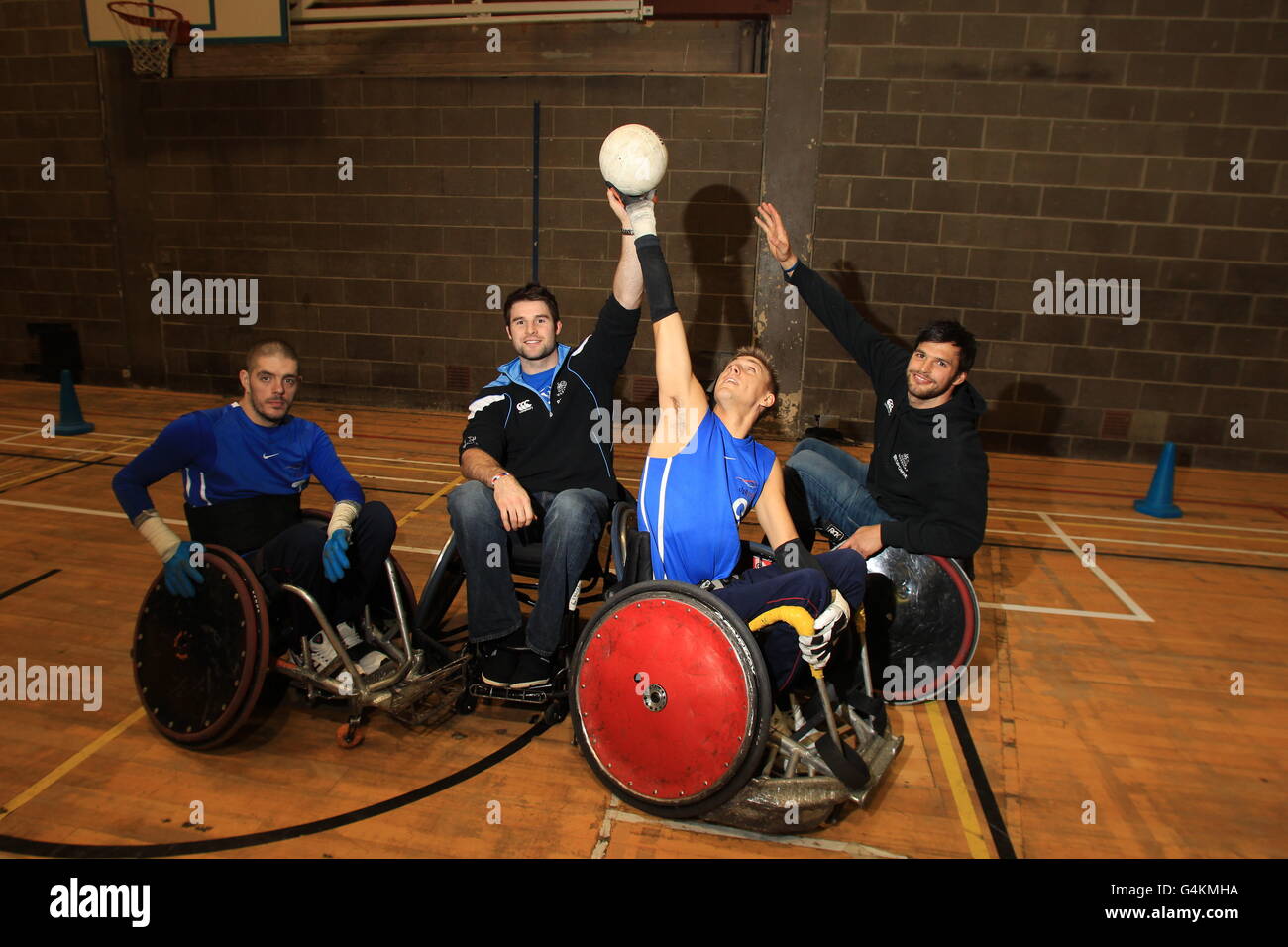 Rugby Union Wheelchair Rugby Launch Kelvin Hall Stock Photo Alamy