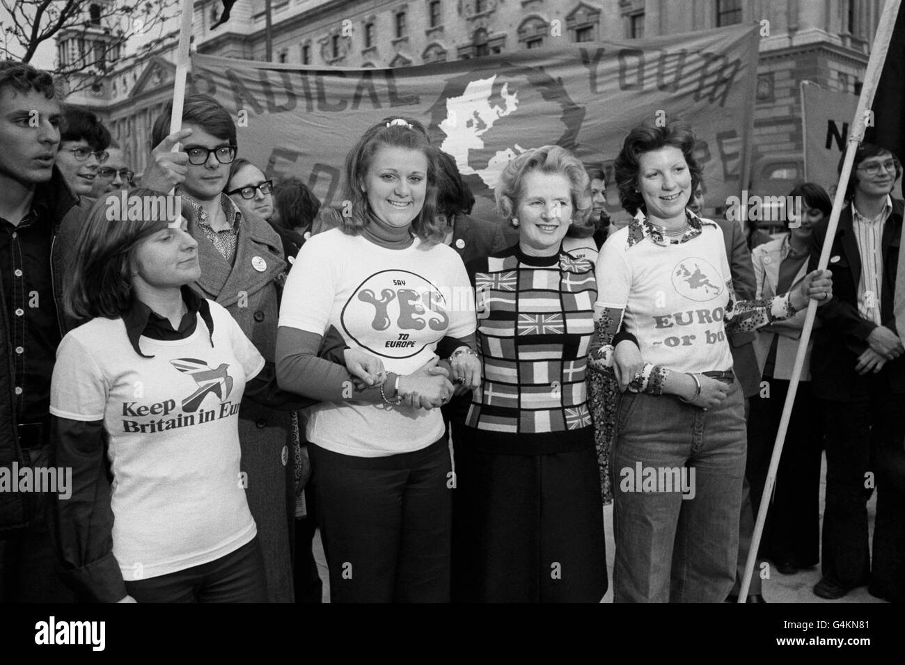 Politics - European Referendum - National Referendum on the Common Market - Margaret Thatcher - London Stock Photo