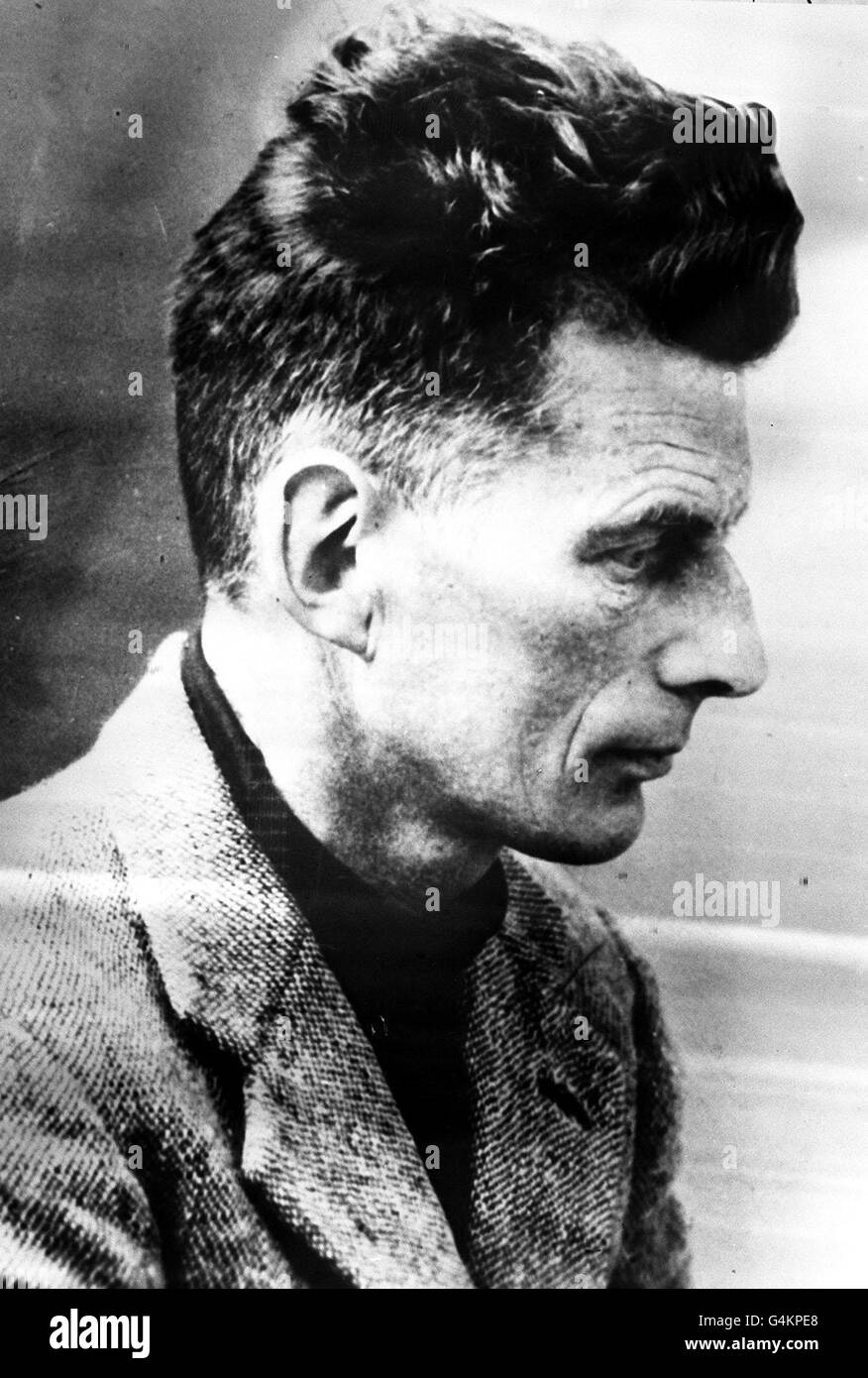 DECEMBER 22nd: Undated photograph of Samuel Beckett, who died on December 22, 1989, at the age of 83. Stock Photo