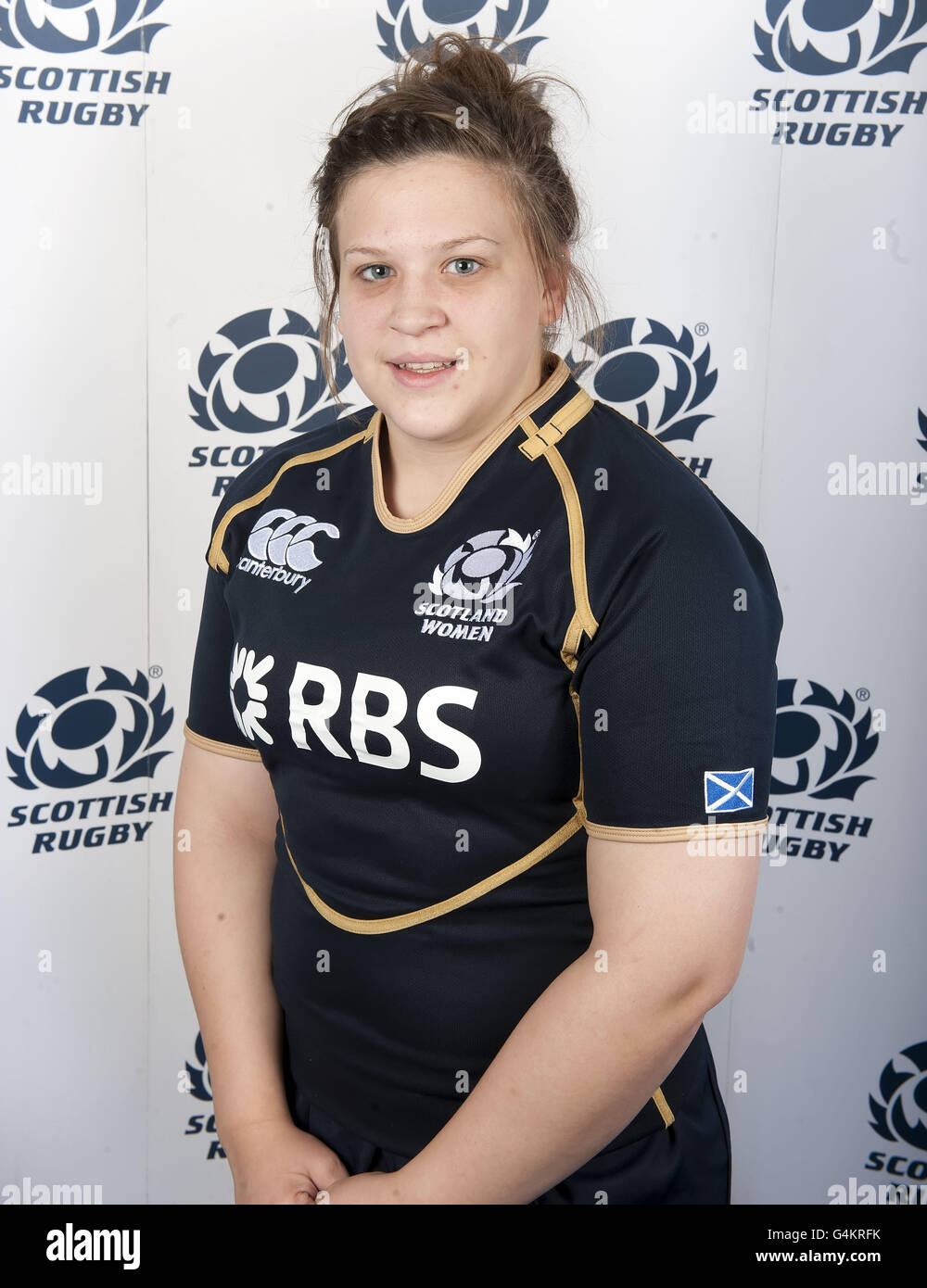 Rugby Union - Scotland Women's Headshots. Charlotte Lewis during a photocall at Murrayfield, Edinburgh. Stock Photo