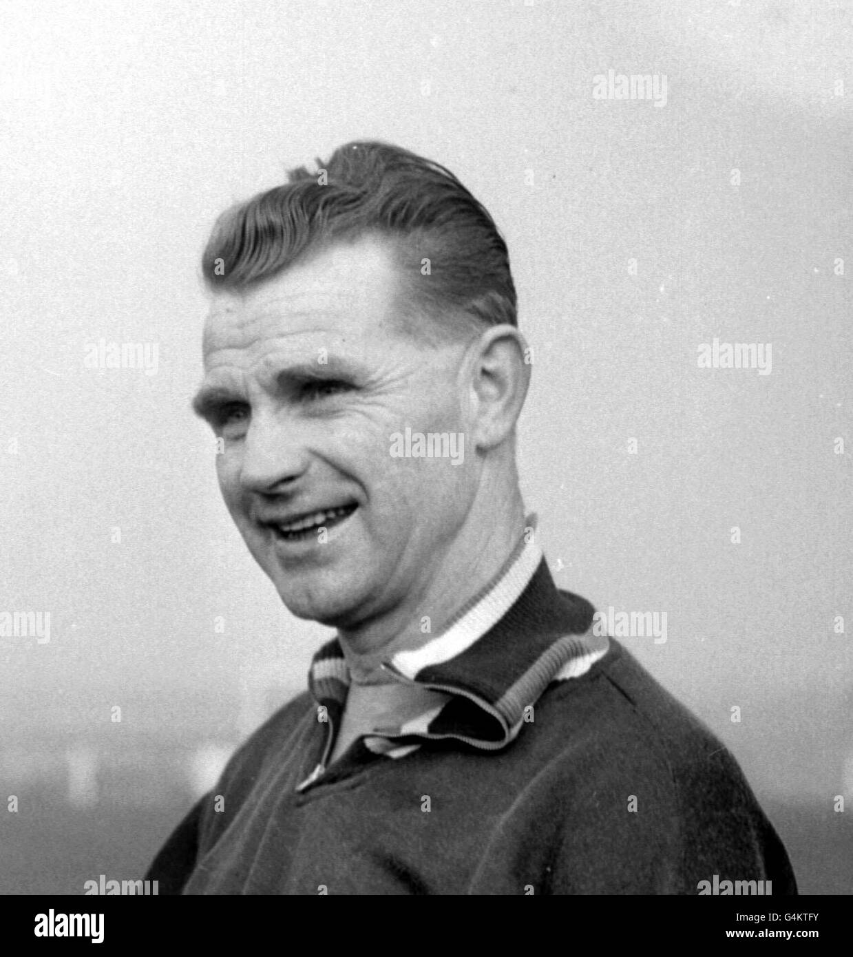 Peter Doherty of Bristol City, and later Northern Ireland team manager. Mr Doherty won fame with Blackpool, Manchester City, Derby County & Huddersfield. * He arrived at Bristol City after resigning his post as manager of Doncaster Rovers in 1958. Stock Photo