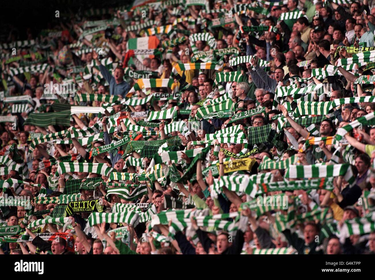 Celtic fans/Old firm derby Stock Photo Alamy