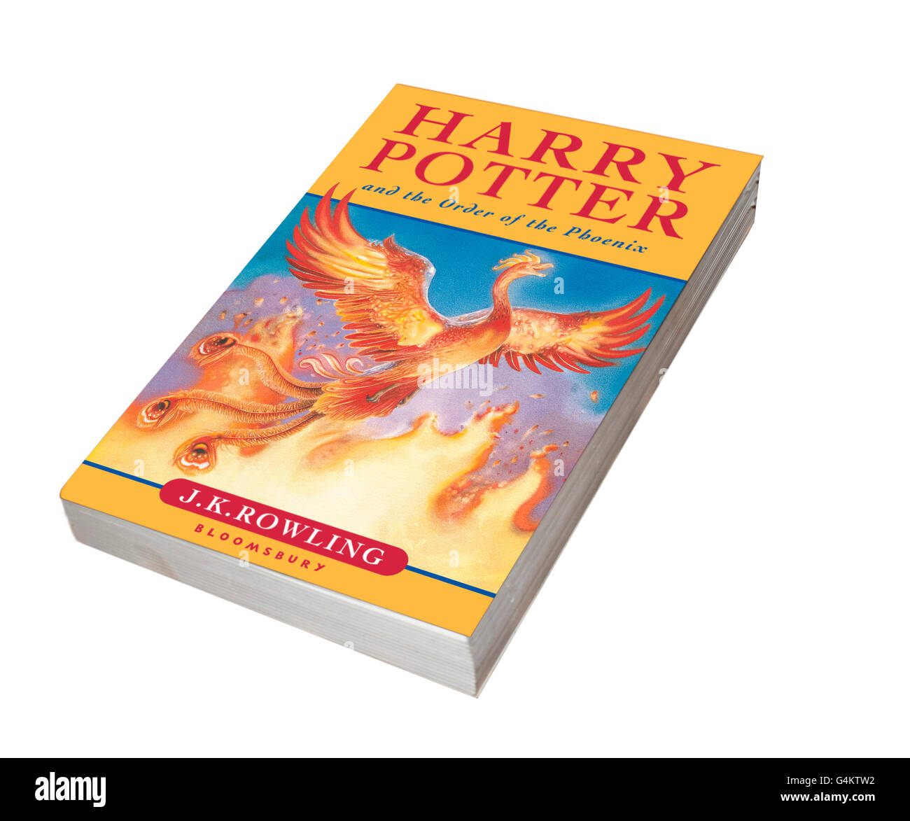 Harry Potter series book -  Harry Potter and the Order of the Phoenix Stock Photo