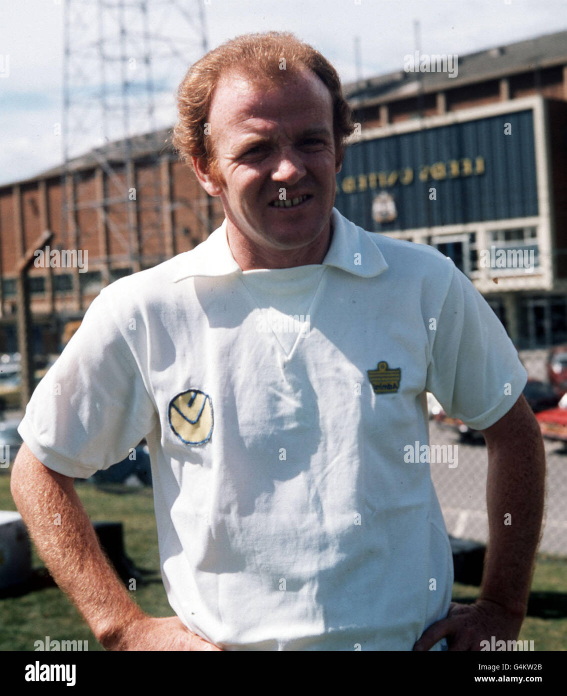 Billy Bremner/Leeds 1974. Footballer Billy Bremner, captain of Leeds United 1974. Stock Photo