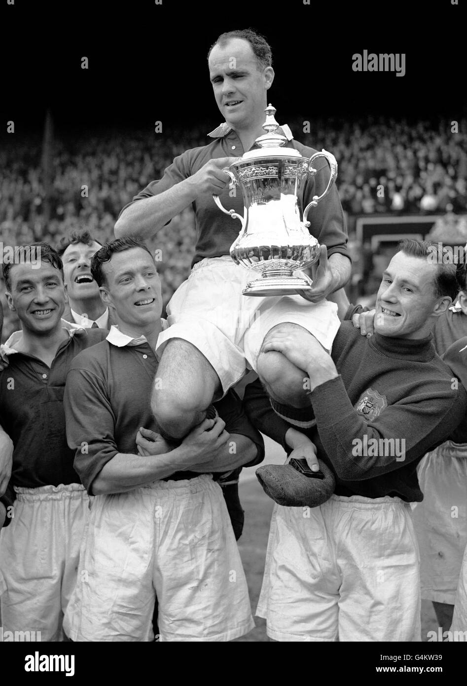 Soccer - FA Cup Final - Blackpool v Manchester United - Wembley - 1948 Stock Photo