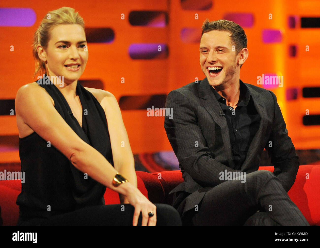 Kate winslet jamie bell filming graham norton show london studios hi