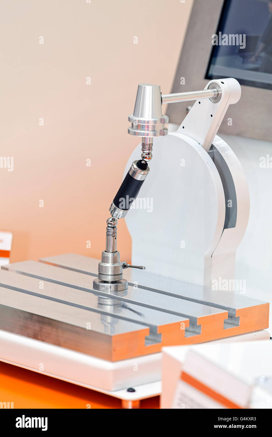 Design of advanced technology engine on the exhibition show Stock Photo ...
