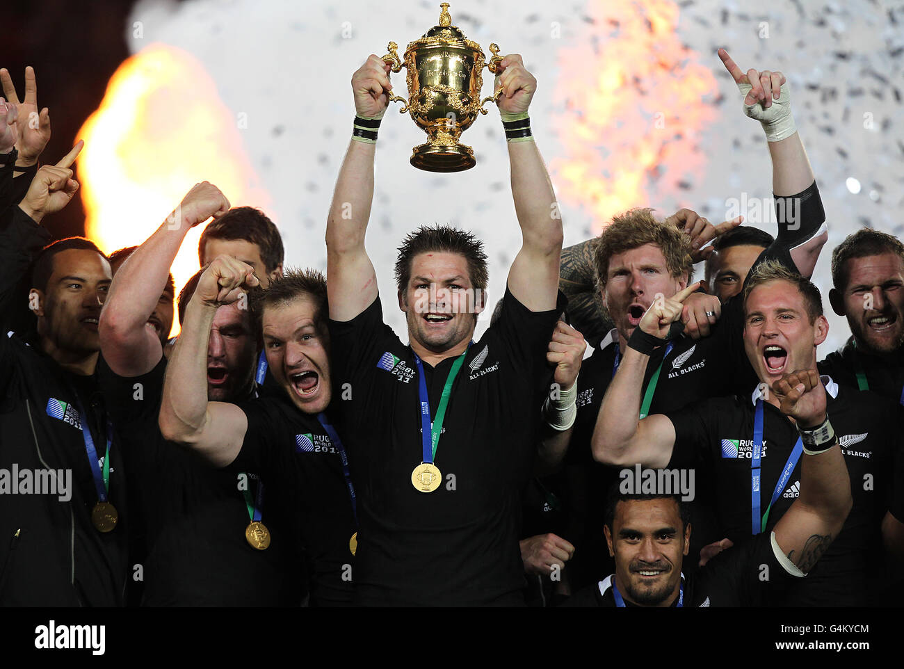 NEW ZEALAND ALL BLACKS 2015 WORLD CUP CHAMPIONS LIMITED PRINT MCCAW CARTER