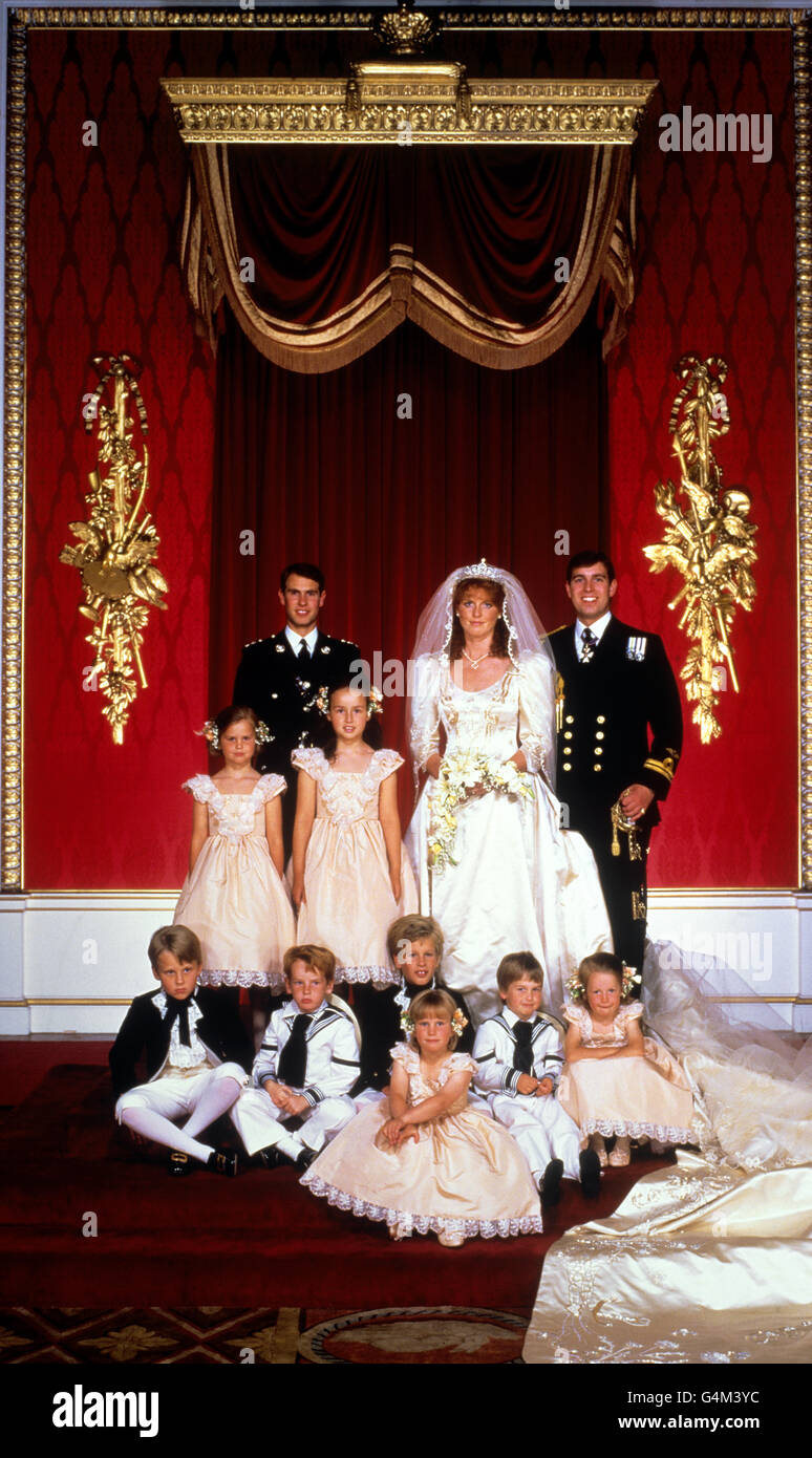 Royalty - Duke and Duchess of York Wedding - Westminster Abbey Stock Photo