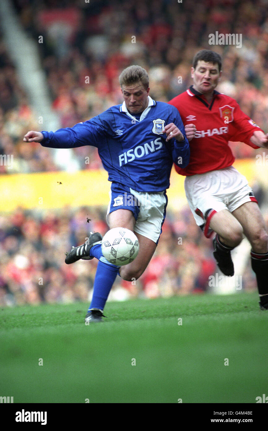 Soccer - FA Carling Premiership - Manchester United v Ipswich Town - Old Trafford Stock Photo