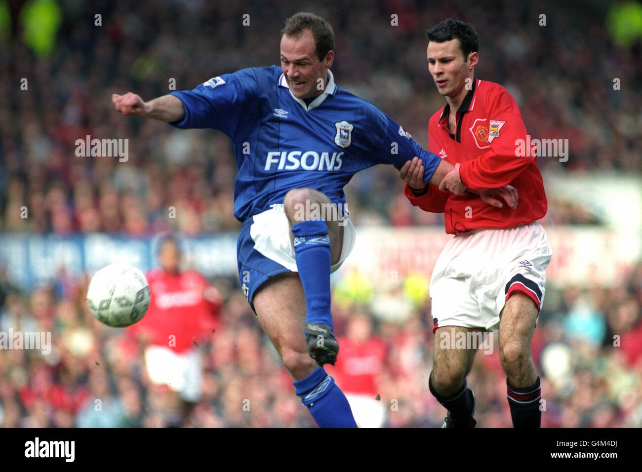 Soccer - FA Carling Premiership - Manchester United v Ipswich Town - Old Trafford. Ryan Giggs, Manchester United. Stock Photo