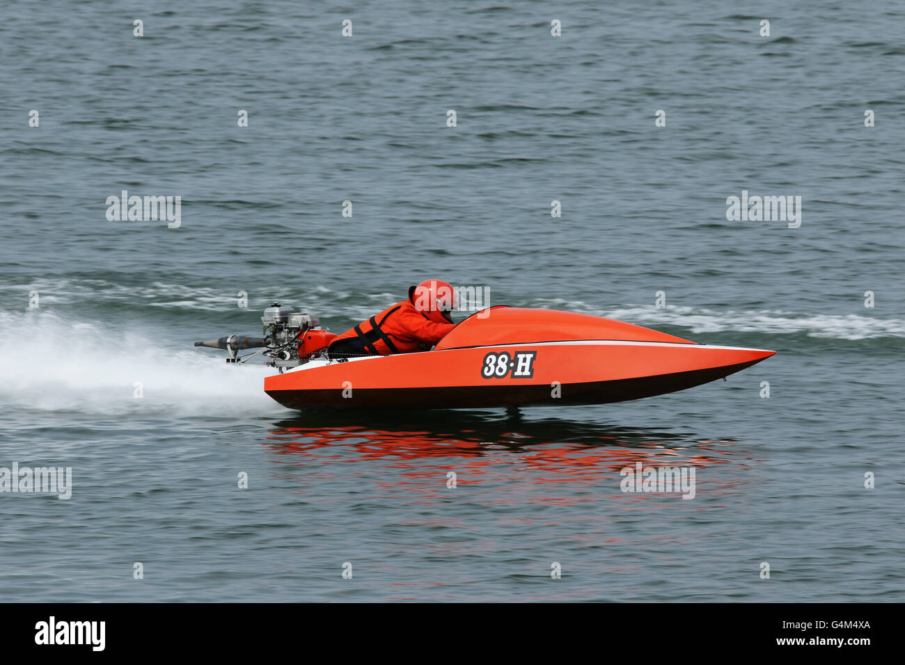 Boat 38H. Outboard Hydroplane boat races. Dayton Record Runs Regatta