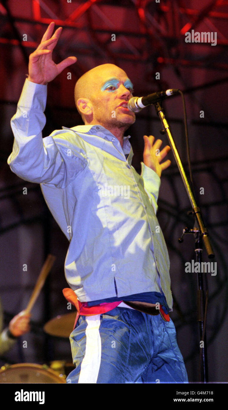 The lead singer of rem michael stipe hires stock photography and