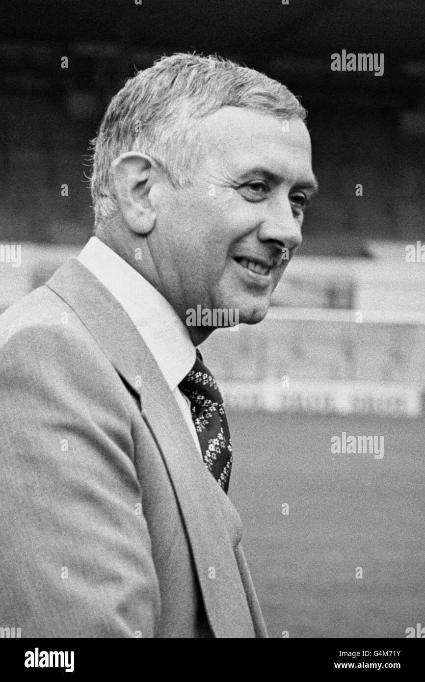 Current Sunderland Manager Jimmy Adamson, who is not on contract at Sunderland, at Elland road after being offered the post of Manager of Leeds United. If he takes up the offer he will become Leeds United's third manager this year. Jimmy Armfield was told that his contract was not being renewed and Jock Stein was then appointed but left after 45 days to become Scotland Manager. Stock Photo