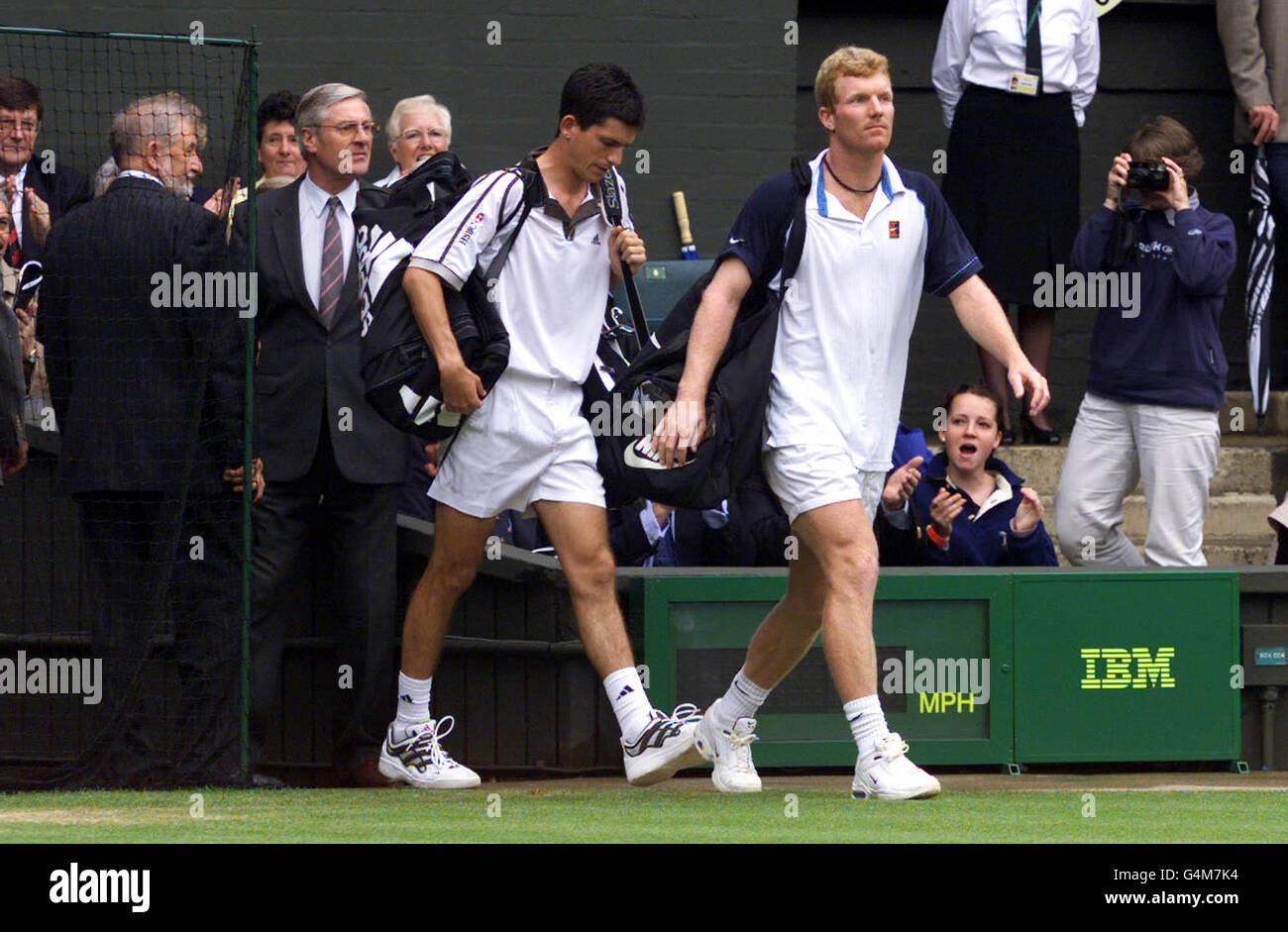 Wimbledon/Henman & Courier Stock Photo