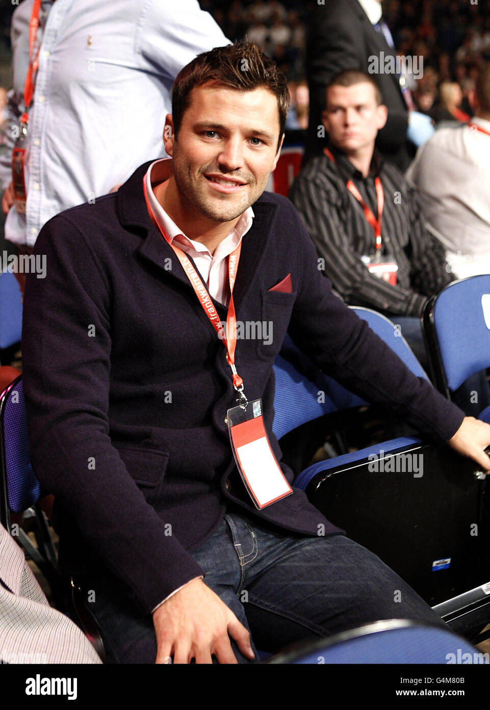 Boxing - World Championship Boxing - Echo Arena. TV actor Mark Wright at the Echo Arena, Liverpool. Stock Photo