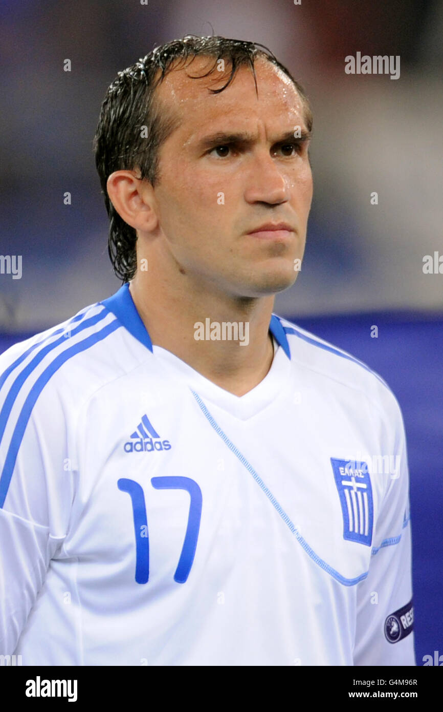 Soccer - UEFA Euro 2012 - Group F - Greece v Croatia - Karaiskakis Stadium Stock Photo