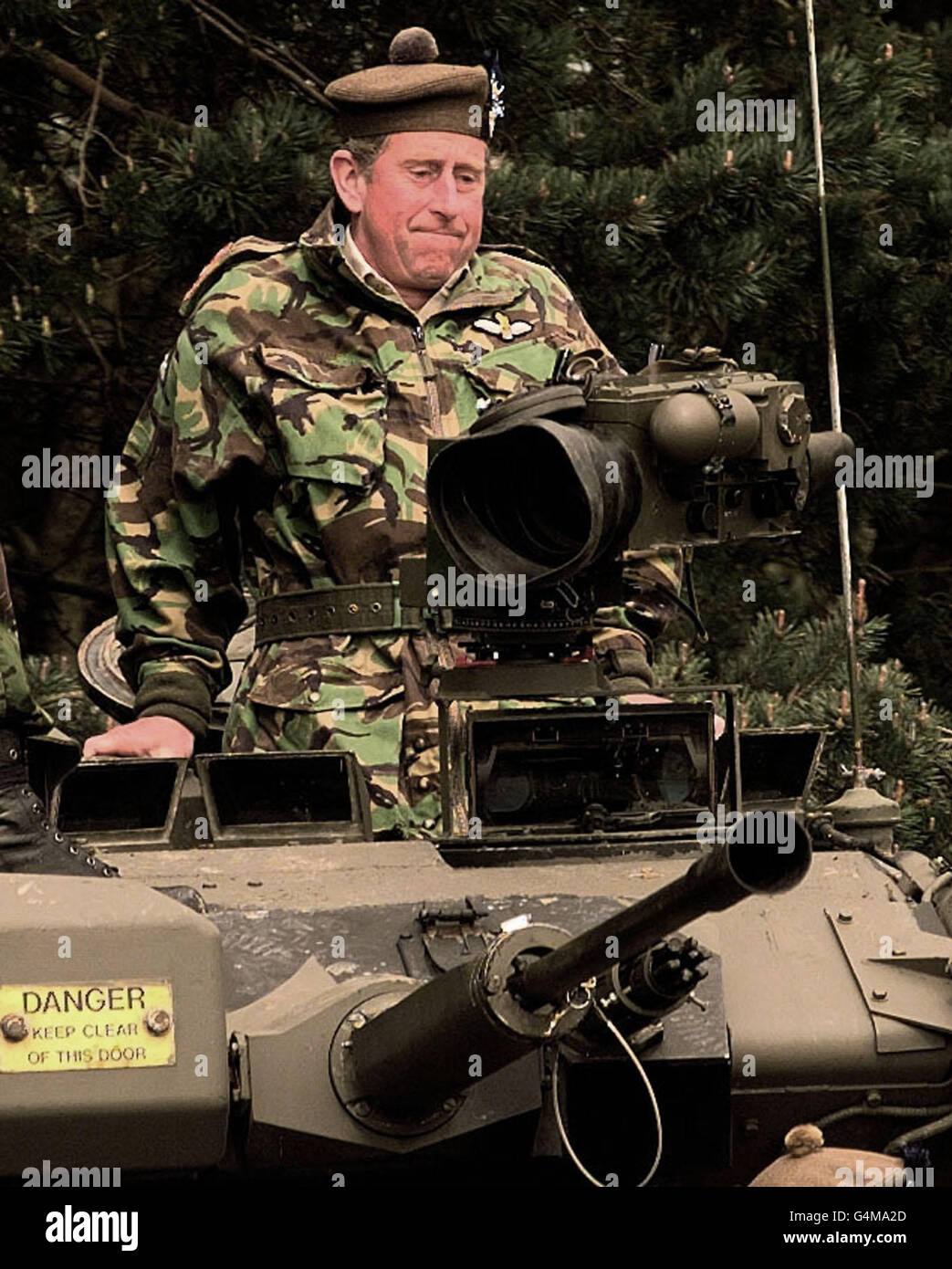The Prince of Wales during his visit to the 1st Battalion of the ...