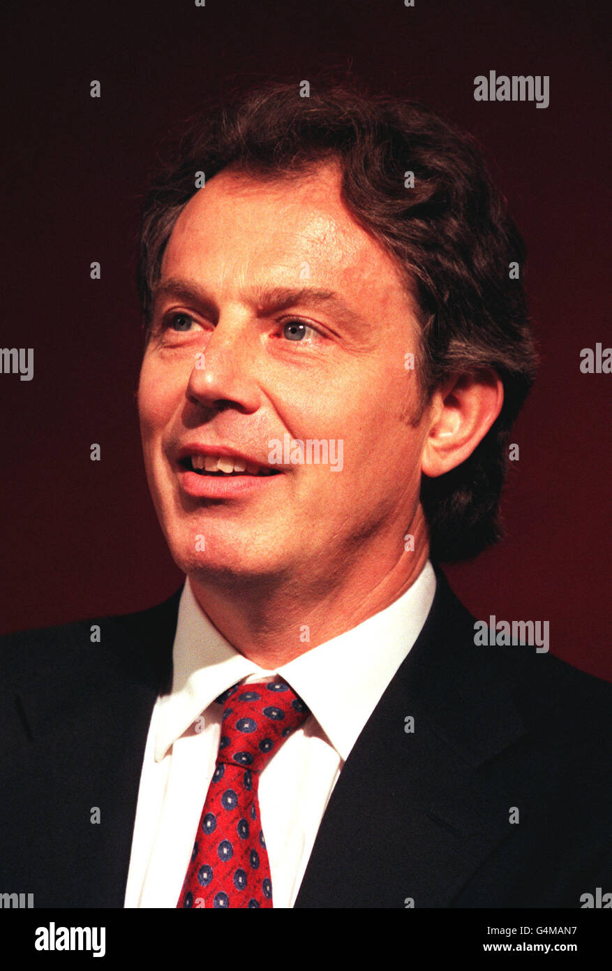 Tony Blair at Millbank Stock Photo