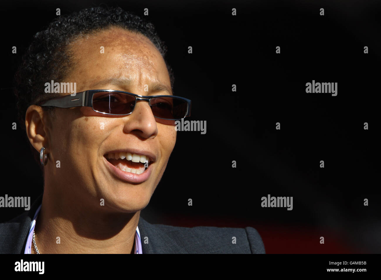 Gb Football Team Manager Hope Powell Press Conference Wembley Stadium Hi res Stock Photography 