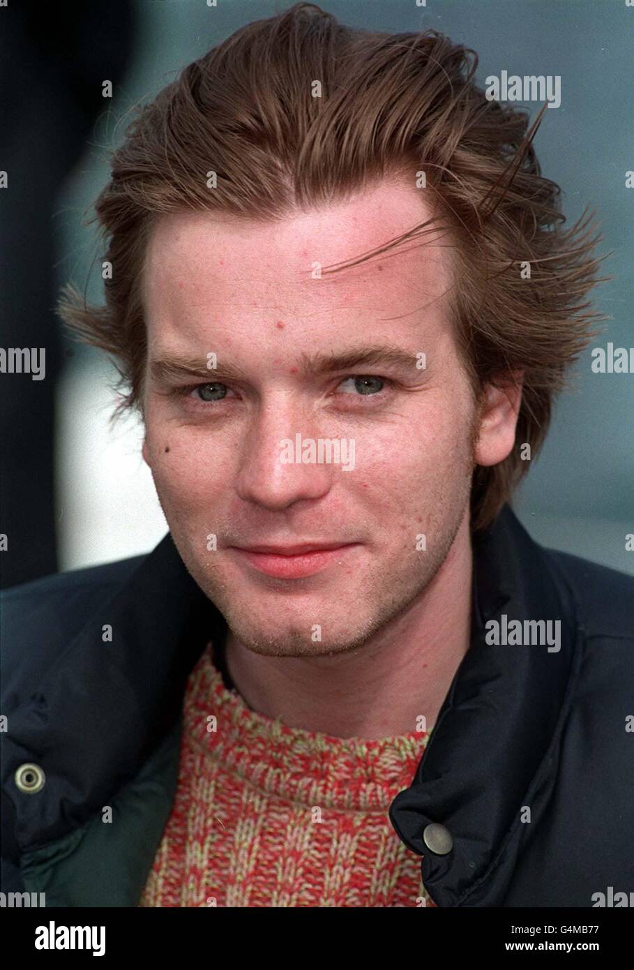 Ewan McGregor at a photocall on the Majestic Beach Pier to promote his new movie 'Nora' in which he takes a co-producer role produced through his production company Natural Nylon during the Cannes Film Festival 1999 in France. Stock Photo