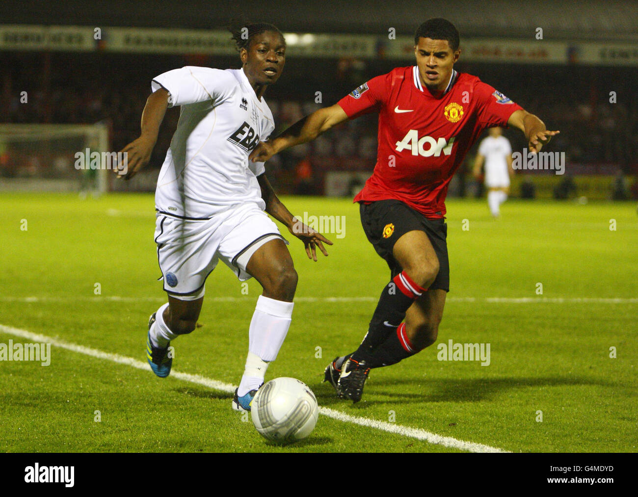 Manchester uniteds ezekiel fryers hires stock photography and images