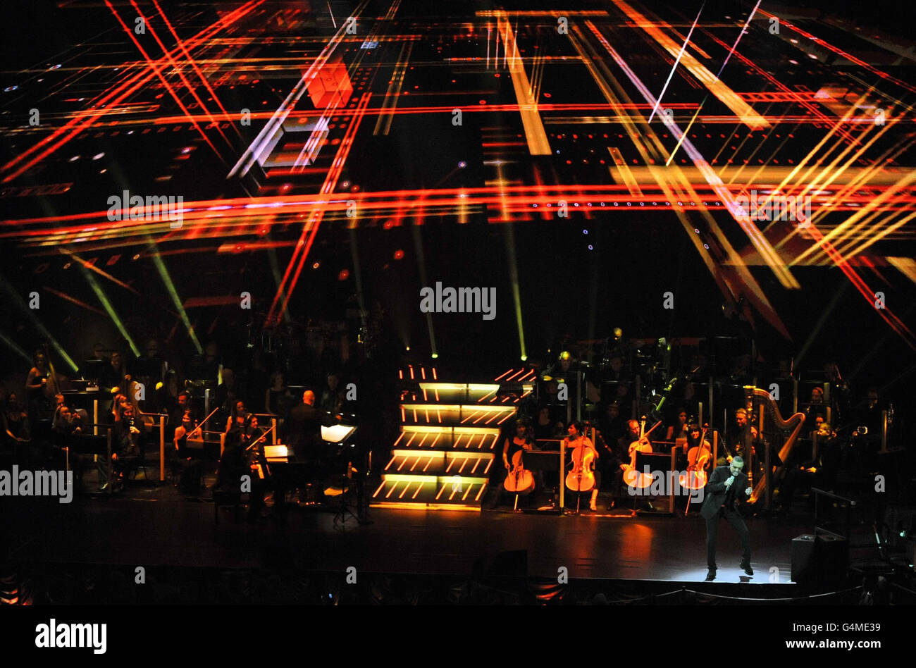 George Michael in concert - London Stock Photo - Alamy