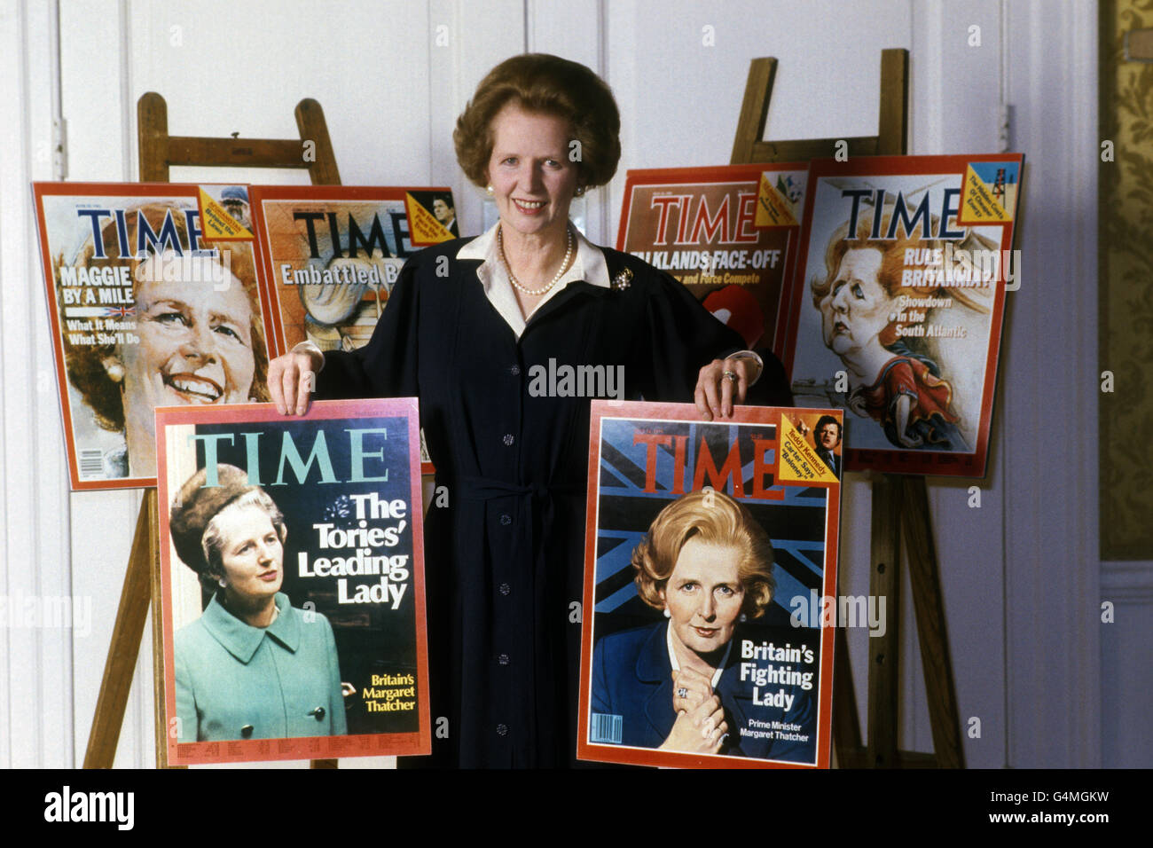 Politics - Time Magazine Cover Exhibition - 10 Downing Street Stock Photo