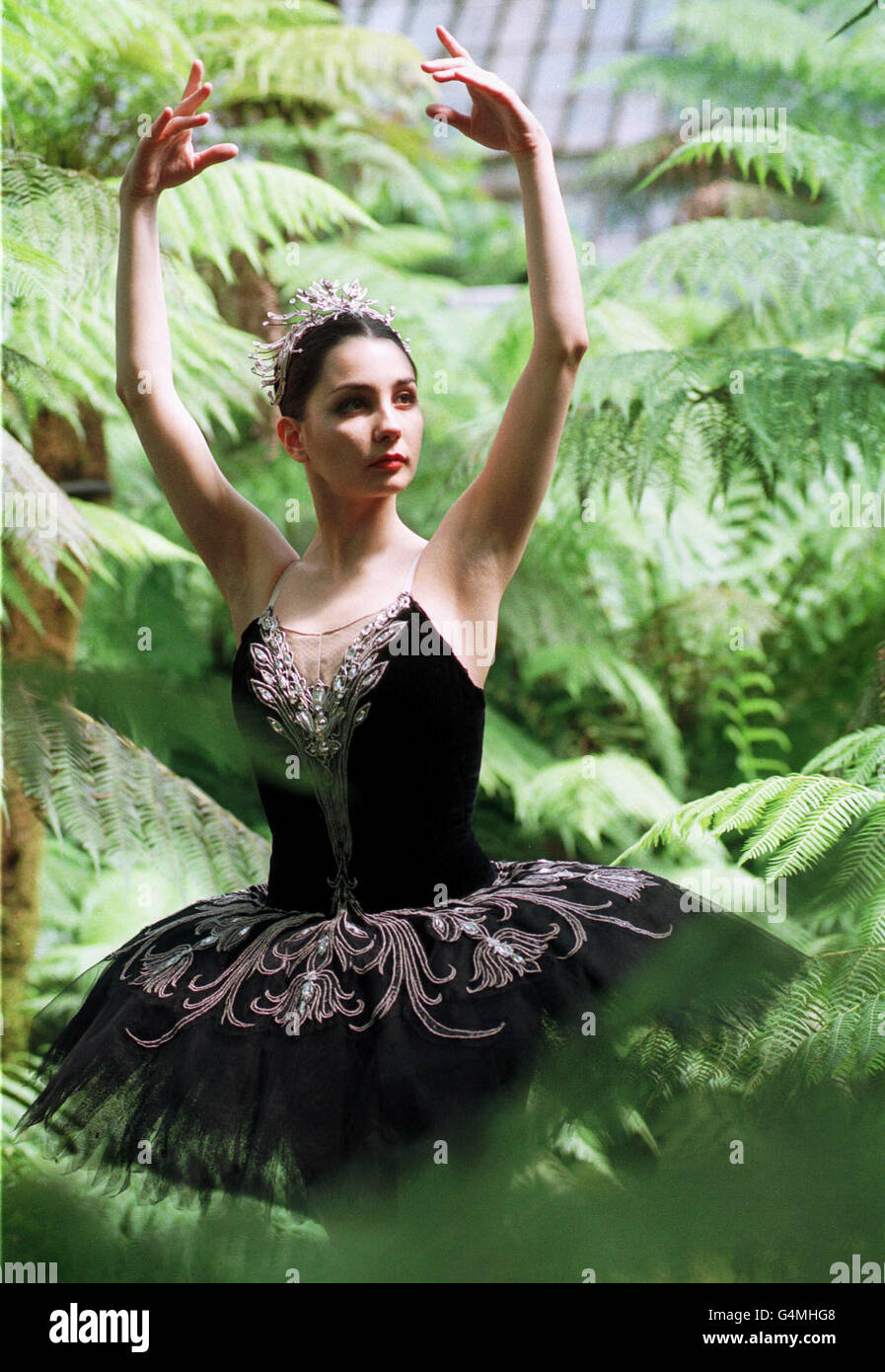 Spanish ballerina Tamara Rojo prepares for the English National Ballet's  tour of Swan Lake which starts its British leg at the Scottish Exhibition  and Conference Centre in Glasgow, seen here at the