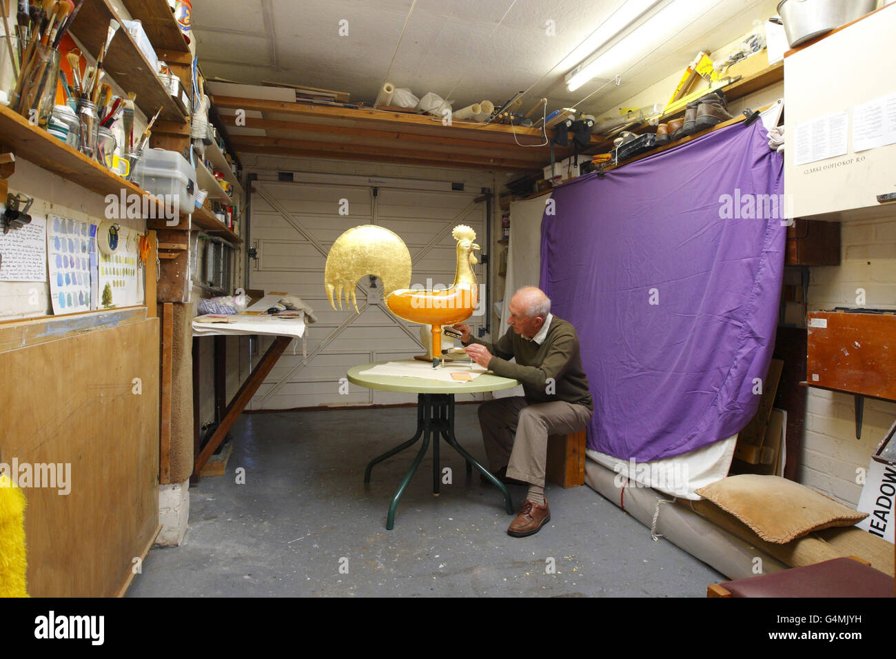 Chichester Cathedral's weathervane Stock Photo Alamy