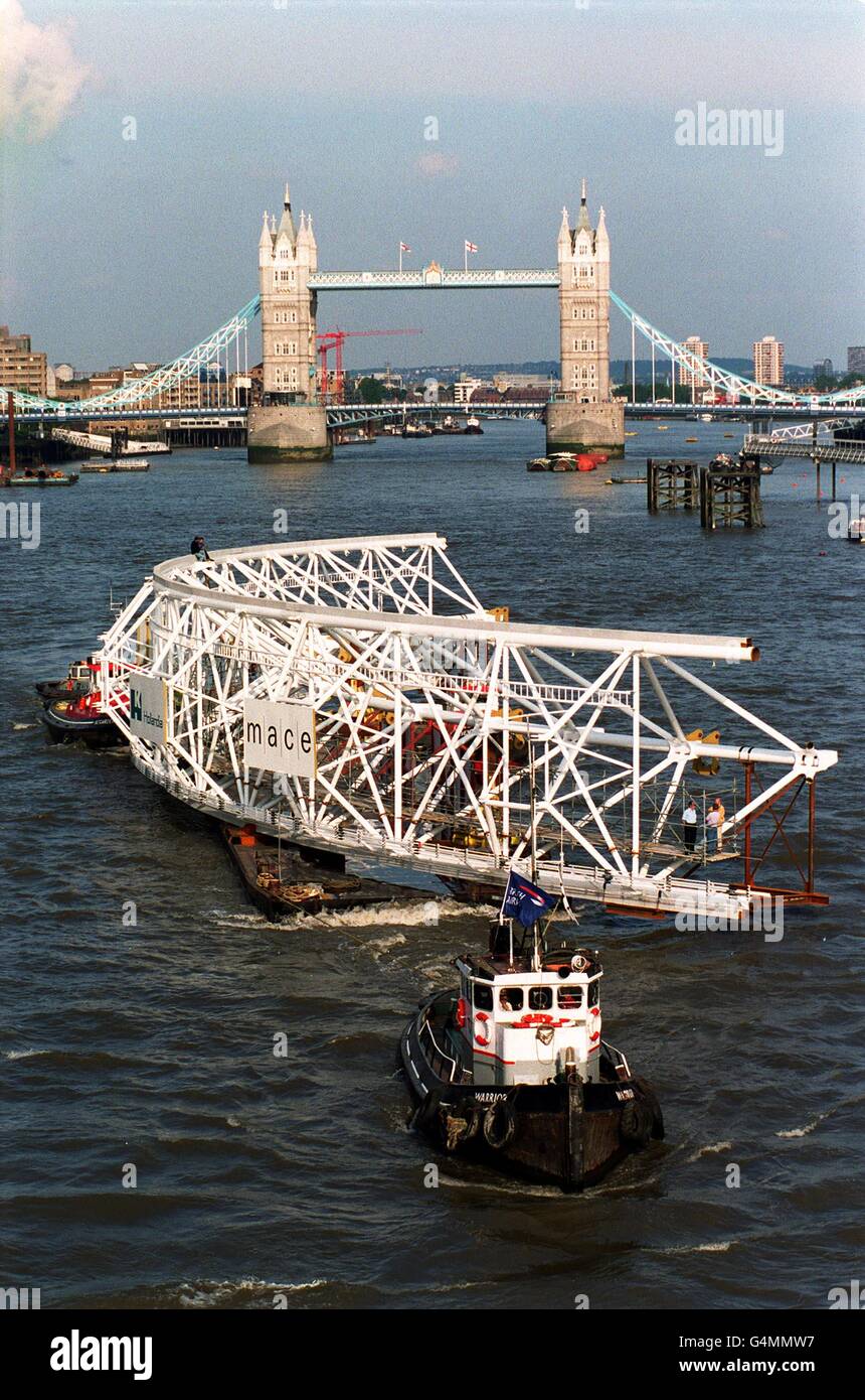 Millennium Wheel/ Thames Stock Photo
