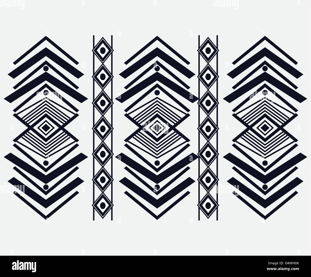 Tribal design. black and white abstract figure. vector graphic Stock ...