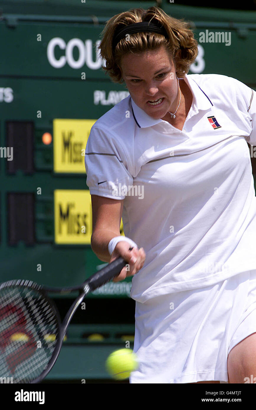 No commercial use. Lindsay Davenport of the USA in action during her