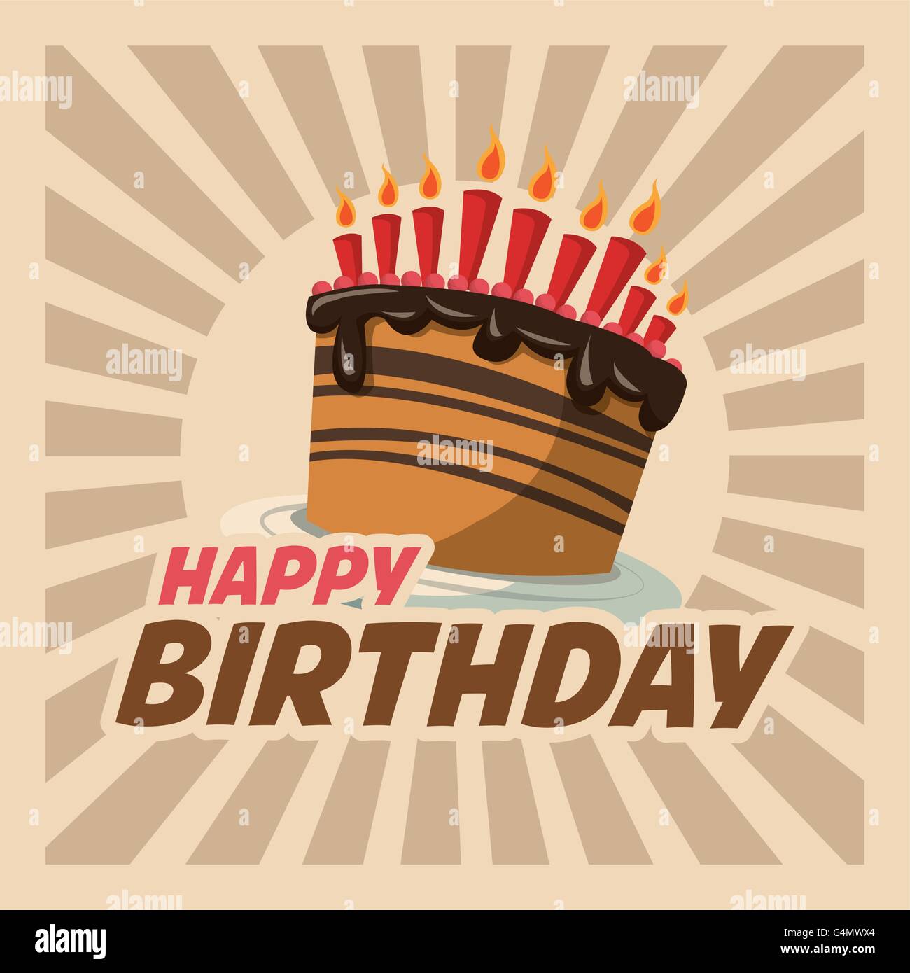 Vintage Cake Birthday High Resolution Stock Photography and Images - Alamy