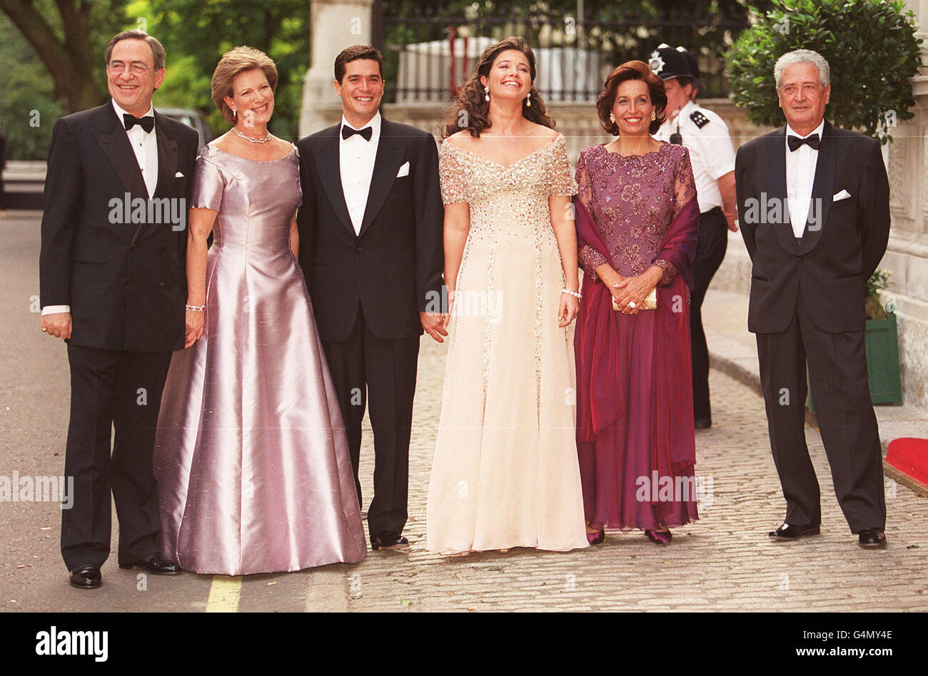 Greek royal family/gala ball Stock Photo