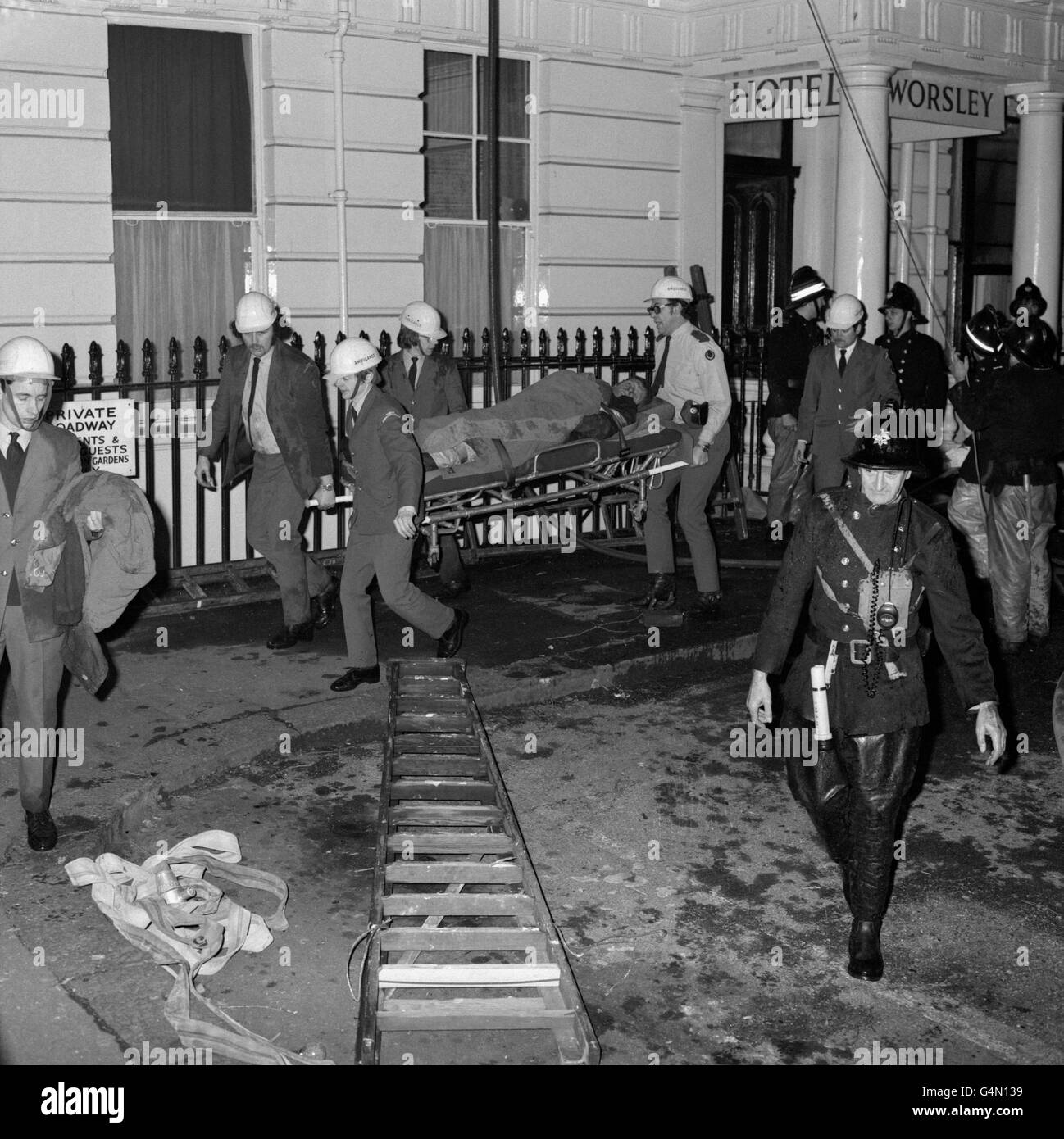 Disasters accidents worsley hotel fire hires stock photography and