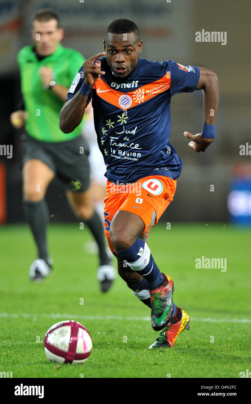 Soccer - French Ligue 1 - Montpellier v AS Nancy Lorraine - Stade de la Mosson Stock Photo