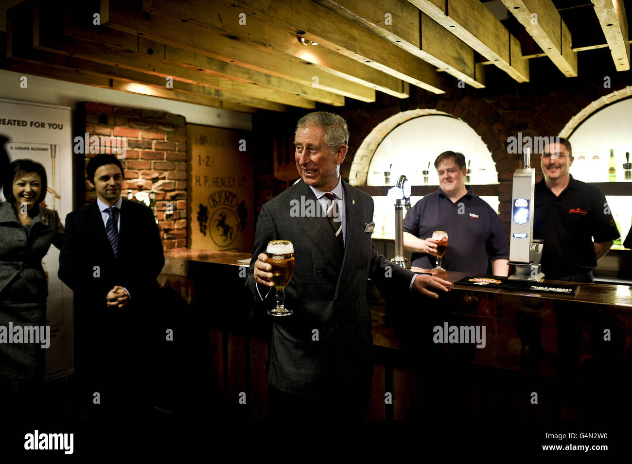 Prince of Wales visits Gwent Stock Photo