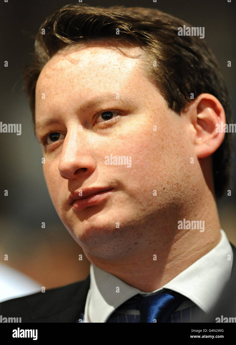 Neil Smith of Sanab Ltd at the CBI Conference at the Grosvenor House hotel, in central London. Stock Photo