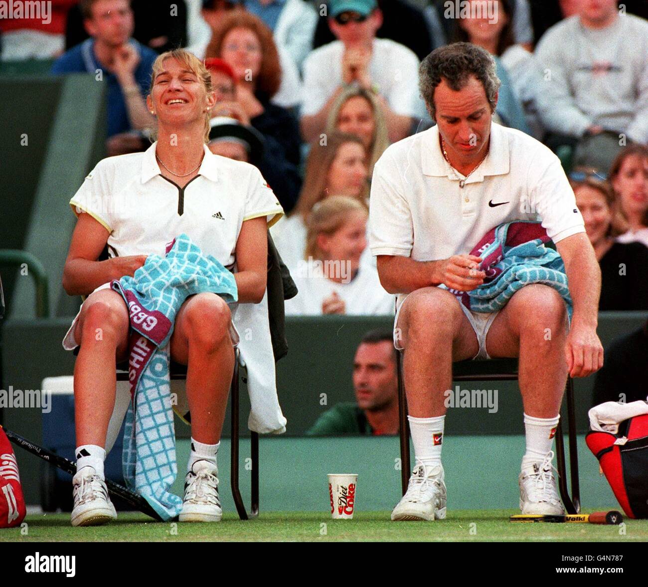 Tennis wimbledon mixed doubles mcenroe graf hires stock photography and images Alamy