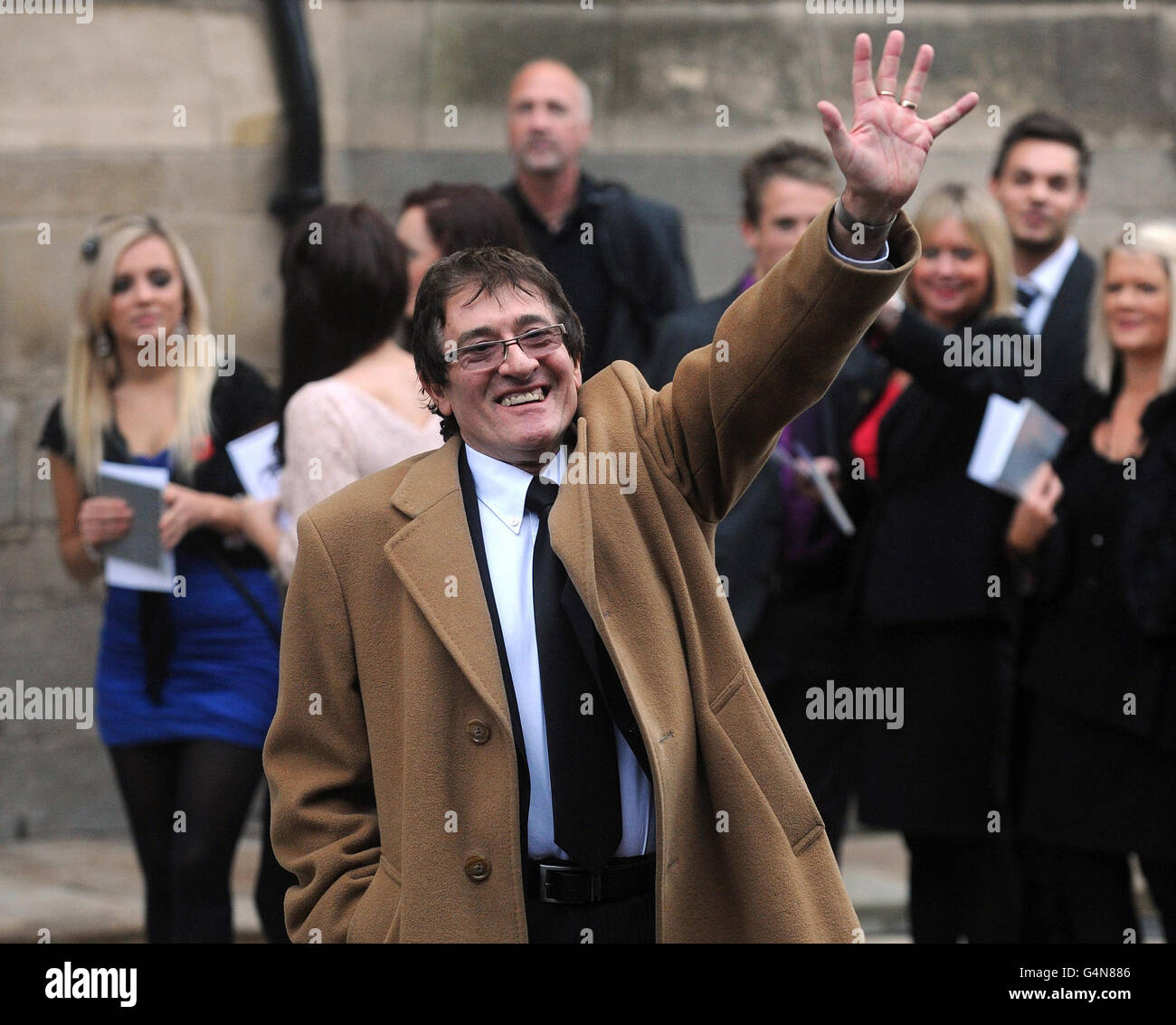 Howard Silverman arrives for the funeral service of Sir Jimmy Savile at the Roman Catholic St Anne's Cathedral in Leeds today. Stock Photo