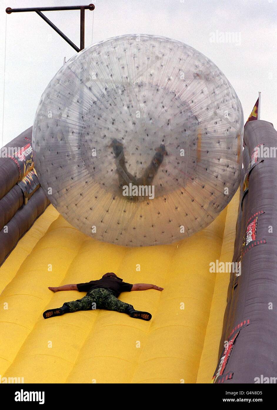 Which was launched in london zorbing hi-res stock photography and ...